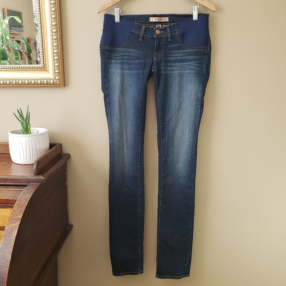 J Brand Mama J Maternity Jeans Dark Wash Side Panel Size 25 - Picture 3 of 7